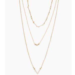 THE LUXE HAVEN Kendra Gold 3Pc Necklace Set